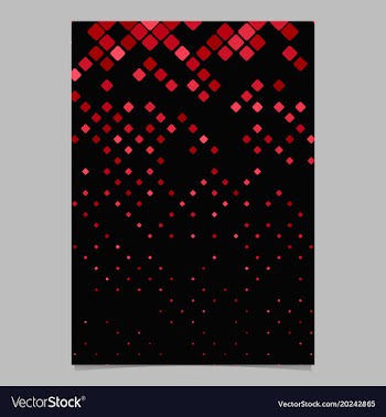 Square pattern brochure design - mosaic vector image