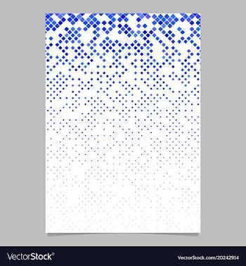 Square pattern brochure template - mosaic tile vector image