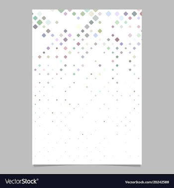 Square pattern brochure template - tile mosaic vector image