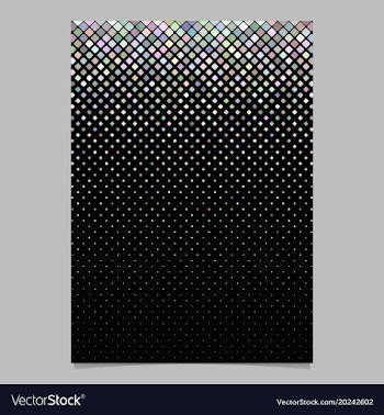 Square pattern brochure template - tile mosaic vector image
