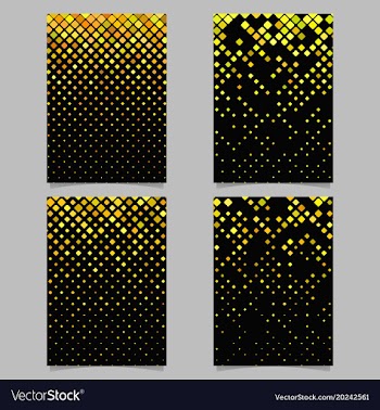 Square pattern poster design - mosaic document vector image