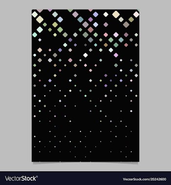 Square pattern poster design - tiled mosaic page vector image