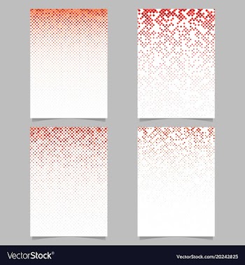 Square pattern poster template - tile mosaic page vector image