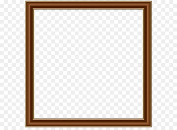 Square Picture frame Area Board game Pattern - Brown Gold Border Frame Transparent PNG Image 