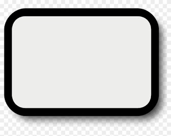 Square Picture Frame Clip Art Clipart - Black Frame Png
