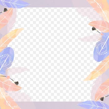 Square png Bohemian style frame