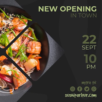 Square post template for japanese restaurant Free Psd