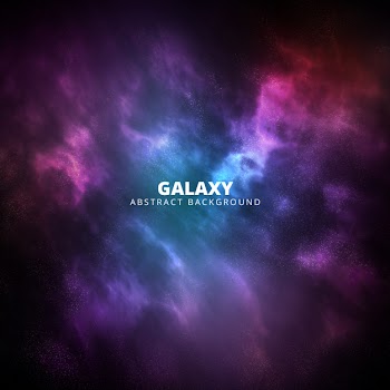 Square purple and pink galaxy abstract background Free Psd