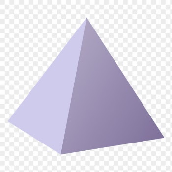 Square pyramid png, 3D geometrical | Free PNG Sticker - rawpixel