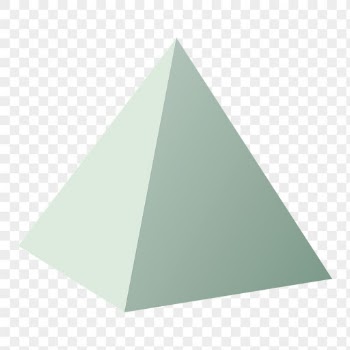 Square pyramid png, 3D geometrical | Free PNG Sticker - rawpixel