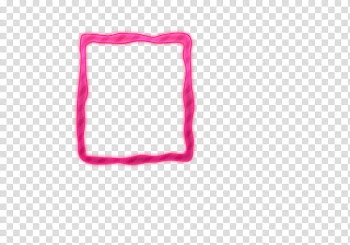 Square red frame transparent background PNG clipart