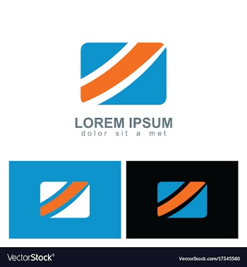  					Square shape colored business logo vector image														