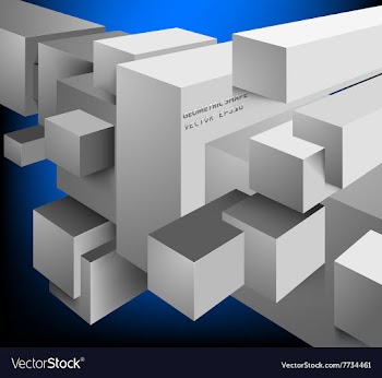 Square shaped scene vector image