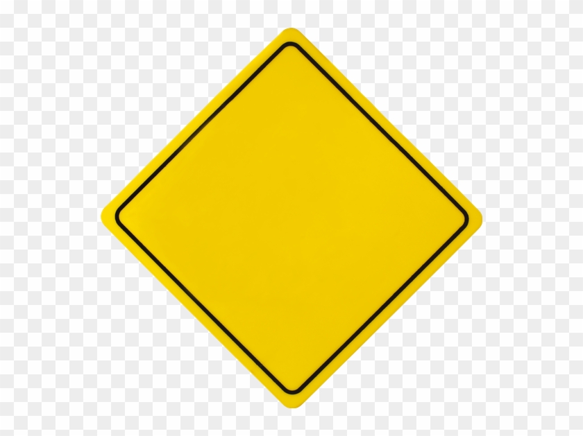Square Sign Board - Imagem De Placa De Transito Desenhada