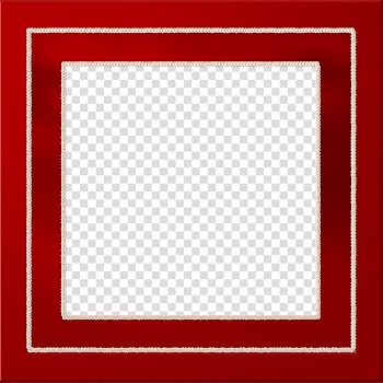 Square Text frame Area Pattern, Red Border Frame transparent background PNG clipart