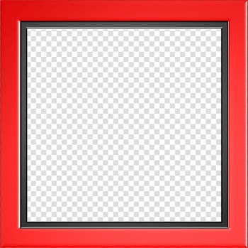 Square Text frame Area Pattern, Red Border Frame transparent background PNG clipart