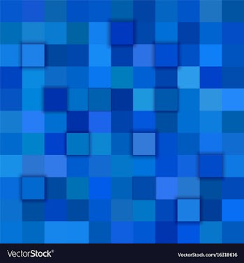 Square tiled background from squares in blue vector image