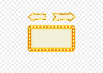 Square yellow light board 