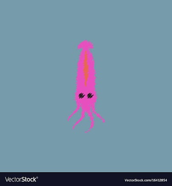 Squid icon simple of squid icon in hatching style vector image