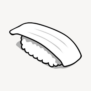 Squid sushi clipart, Japanese food | Free PSD - rawpixel