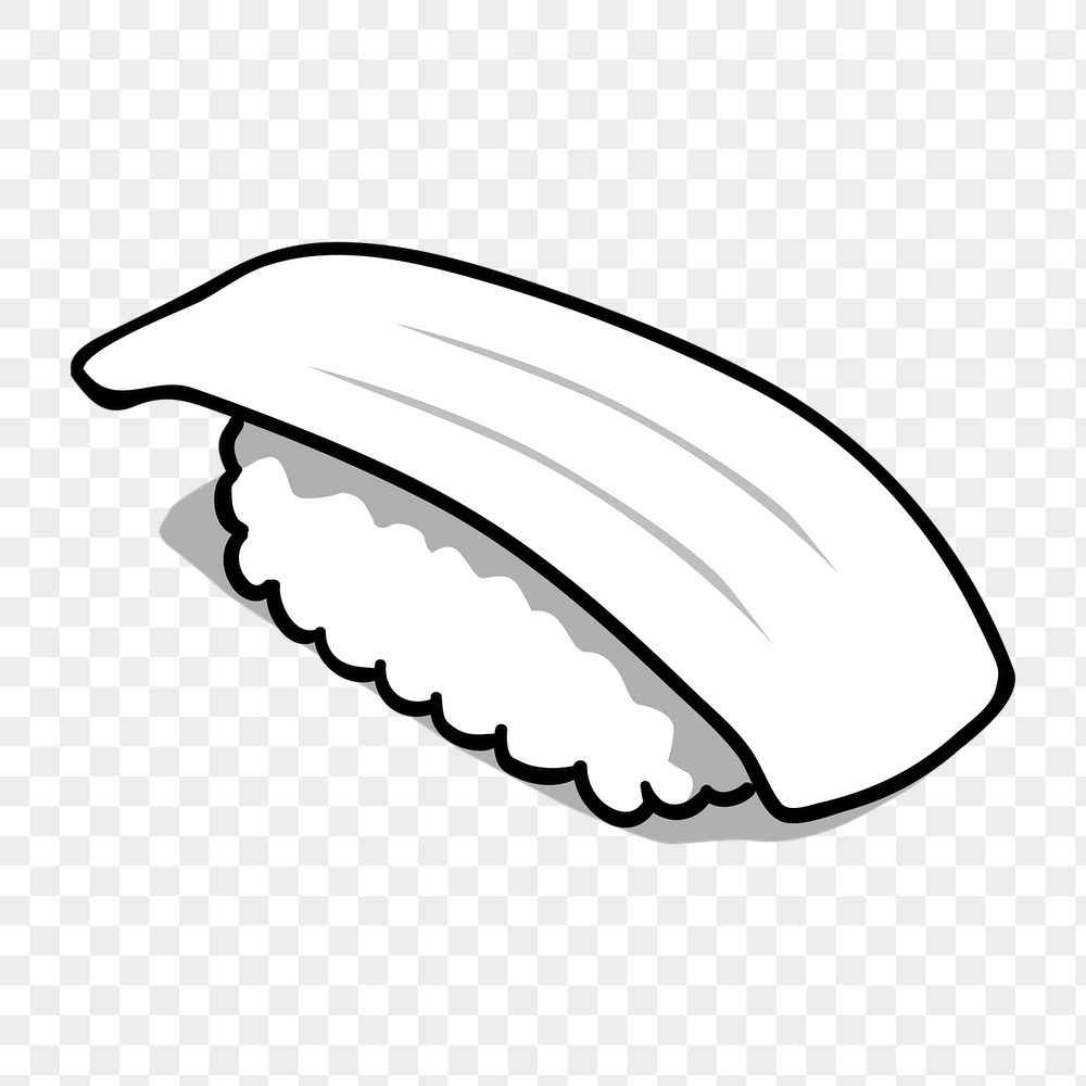 Squid sushi png sticker, Japanese | Free PNG - rawpixel