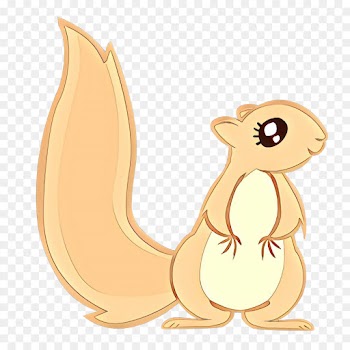 squirrel cartoon tail ear drawing