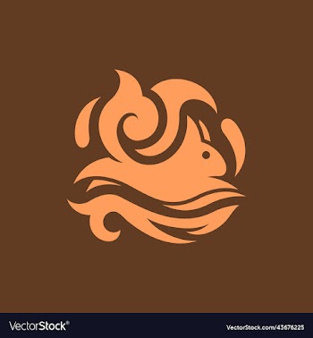 squirrel luxury animal ornate creative logo