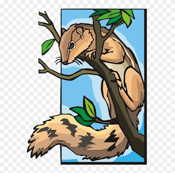 Squirrel On Tree Clipart - Squirrel On Tree Clipart