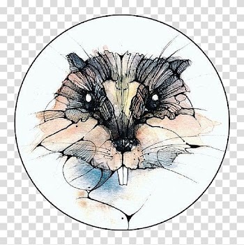 Squirrel Whiskers Watercolor painting Illustration, Cartoon squirrel transparent background PNG clipart