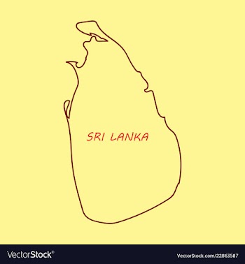 Sri lanka set detailed country shape with region vector image