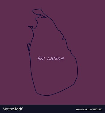 Sri lanka set detailed country shape with region vector image