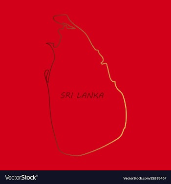 Sri lanka set detailed country shape with region vector image