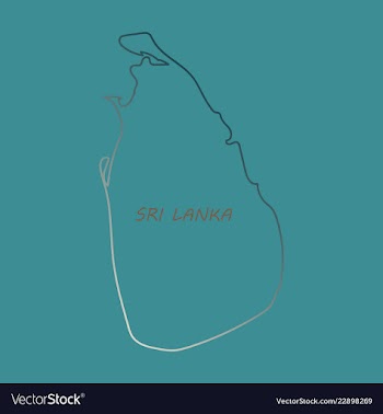 Sri lanka set detailed country shape with region vector image