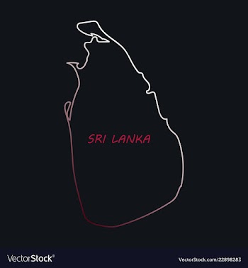 Sri lanka set detailed country shape with region vector image