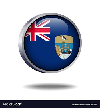 st helena flag button