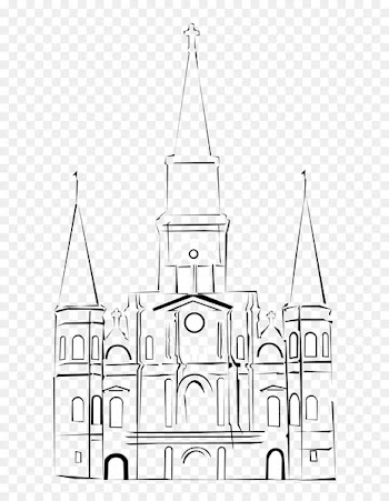 St. Louis Cathedral Line art Image Vector graphics - cathedral 