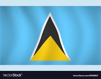 st lucia flag background