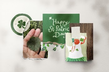 St. Patrick&rsquo;s Day moodboard with design | Free Photo - rawpixel
