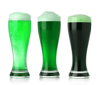 St. Patrick's Day green beer