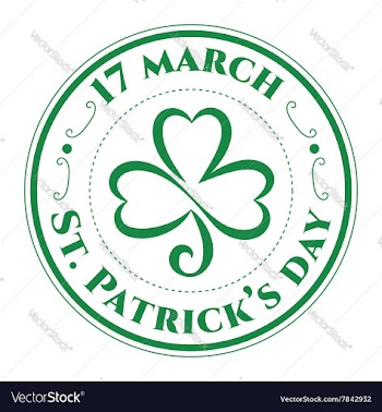  					St patrick stamp vector image														