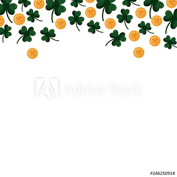 st patricks day background border