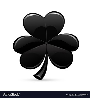  					St patricks day trefoil black vector image														