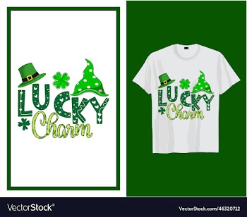 st patricks typography day t shirt and mug design