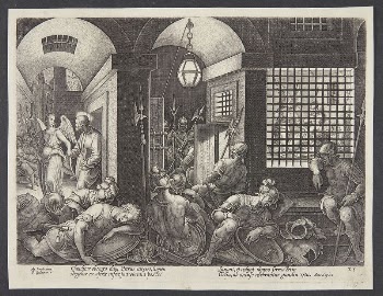 St.Peter freed from prison by the angel | Free Photo - rawpixel