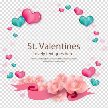St Valenties Lovely text goes here text, Romance Valentine's Day Love Shopee Indonesia, Valentine heart wreath background transparent background PNG clipart