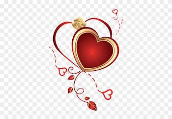 St Valentin Valentine Template, Rose Clipart, I Love - Rose With Heart Png