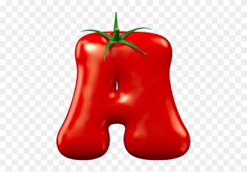 Stable Crimson Food Typeface - Letter A Png Food