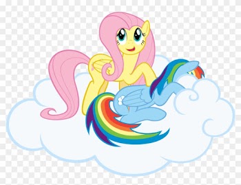 Stabzor, Cloud, Fluttershy, Rainbow Dash, Safe, Simple - Stabzor, Cloud, Fluttershy, Rainbow Dash, Safe, Simple