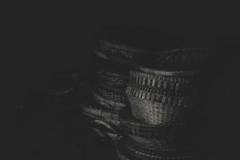 Stack of Brown Baskets