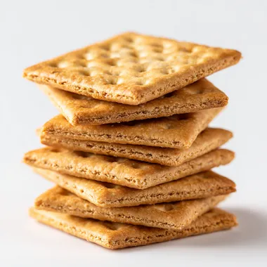Stack of Golden-Brown Crackers Stack of Golden-Brown Crackers